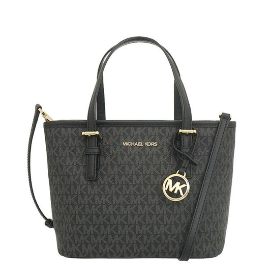 MICHAEL KORS Jet Set Travel Signature Extra Small Carryall Convertible Top bag