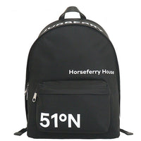 BURBERRY Nylon Backpack 8064861 black x white