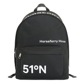 BURBERRY Nylon Backpack 8064861 black x white