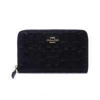 Coach Medium Long wallet CC942 signature round zip