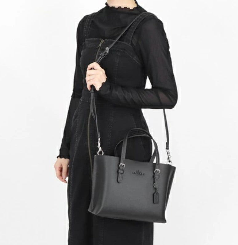 Coach Leather Molly Tote Bag 2way Mini Tote Bag CV966