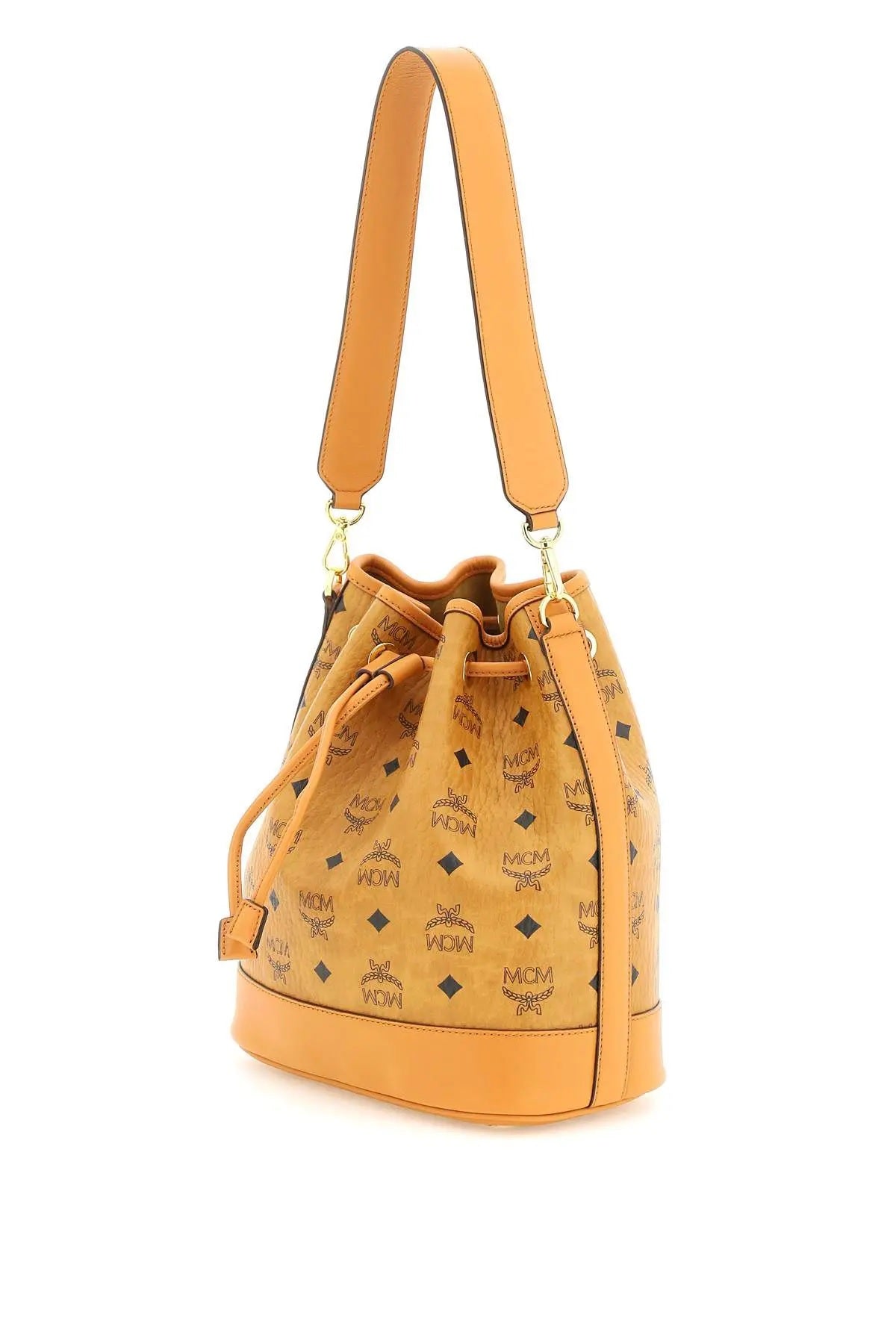 MCM Visetos-motif Dessau Medium Bucket Bag