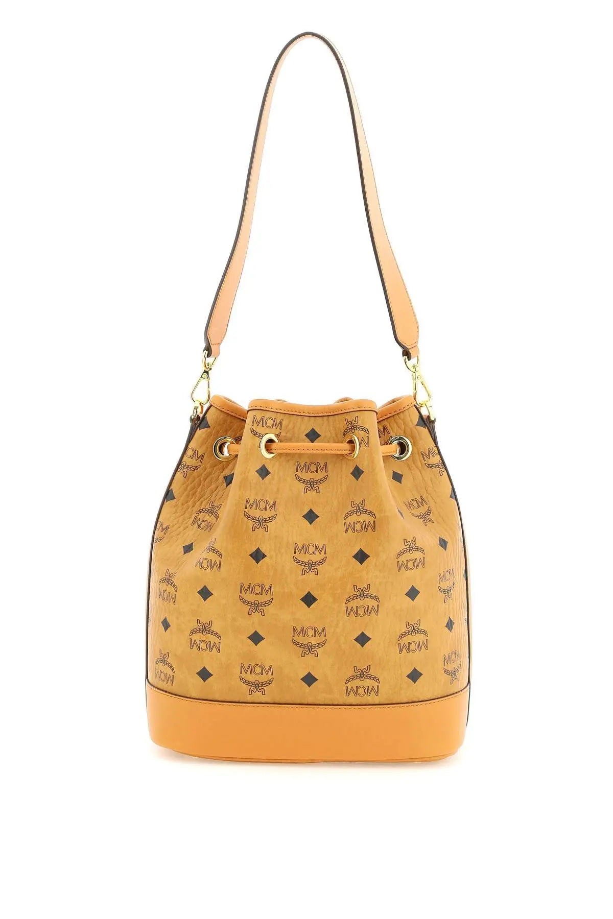 MCM Visetos-motif Dessau Medium Bucket Bag