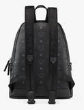 MCM Backpack Black Visetos Canvas MMKCSVE02 BK BLACK Women's Men's Unisex