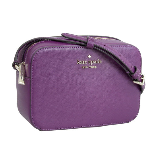 Kate Spade Mini Camera Bag Saffiano Leather Plum