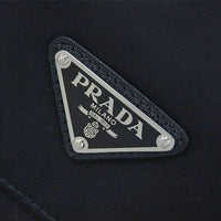 PRADA Shoulder bag with small flap Front pocket VELA NERO Nero Nylon Black 1BD671