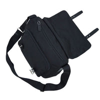 PRADA Shoulder bag with small flap Front pocket VELA NERO Nero Nylon Black 1BD671
