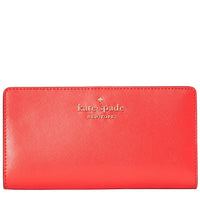 Kate Spade Staci Large Slim Bifold Wallet in Digital Red