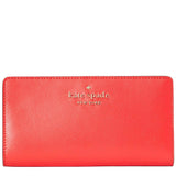 Kate Spade Staci Large Slim Bifold Wallet in Digital Red