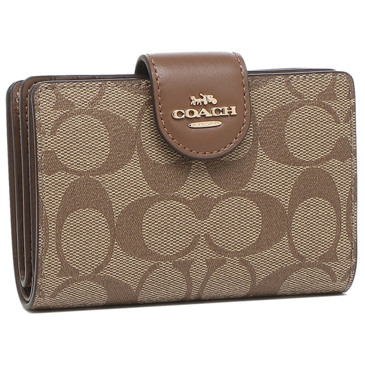 Coach Bi-Fold Wallet Signature C0082