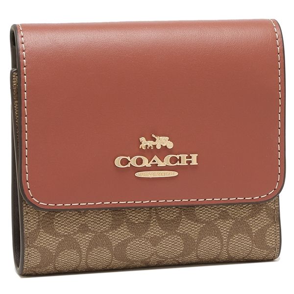 Coach Trifold Wallet Signature Mini Wallet – luxebags singapore