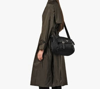 PRADA Shoulder bag with small flap Front pocket VELA NERO Nero Nylon Black 1BD671