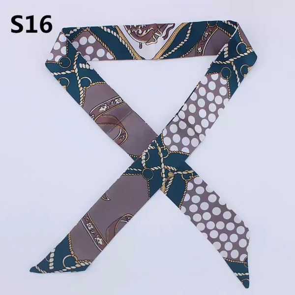 Neckerchief Scarf - Hairband Handbag Handle Ribbon Fashion Bag for Women Girls Decoration
