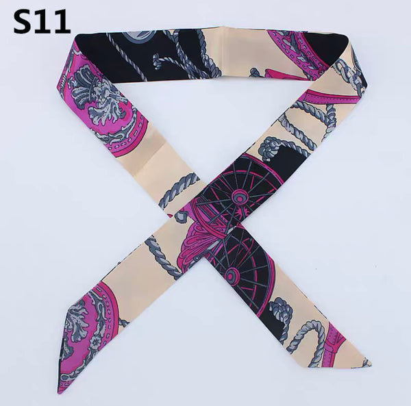 Neckerchief Scarf - Hairband Handbag Handle Ribbon Fashion Bag for Women Girls Decoration
