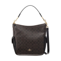 Coach Signature PVC Leather Penny Shoulder Bag / 2way Bag C1523