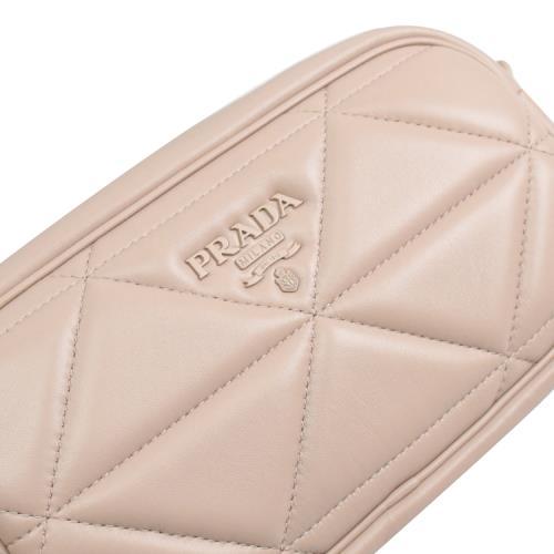 Prada Brushed Leather Mini Pouch (SHG-H9DBDu) – LuxeDH