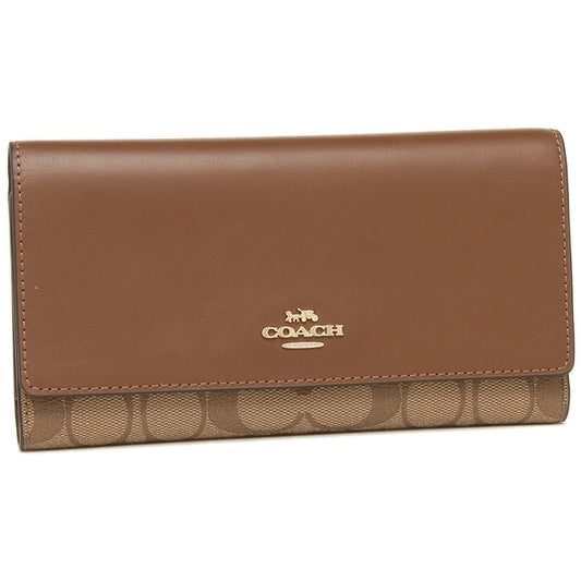 Coach Long Wallet Ladies COACH F88024 IME74 Khaki Brown