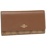 Coach Long Wallet Ladies COACH F88024 IME74 Khaki Brown