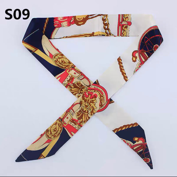 Neckerchief Scarf - Hairband Handbag Handle Ribbon Fashion Bag for Women Girls Decoration