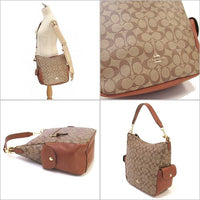 Coach Signature PVC Leather Penny Shoulder Bag / 2way Bag C1523