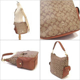 Coach Signature PVC Leather Penny Shoulder Bag / 2way Bag C1523