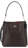 Coach Mollie Bucket Bag In Signature Canvas in Khaki/Chalk (CA561)