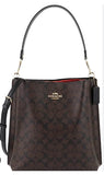 Coach Mollie Bucket Bag In Signature Canvas in Khaki/Chalk (CA561)
