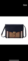 Burberry Leather House Check Crossbody Bag
