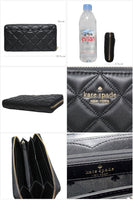 Kate spade Ladies wlru6340 Quilted leather Natalia Large Continental Wallet Round Zip